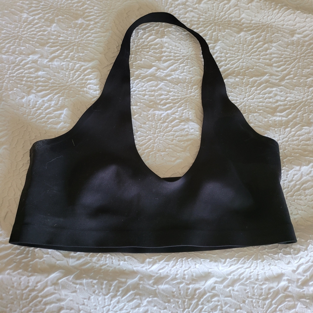 FREE PEOPLE Black Halter Bra